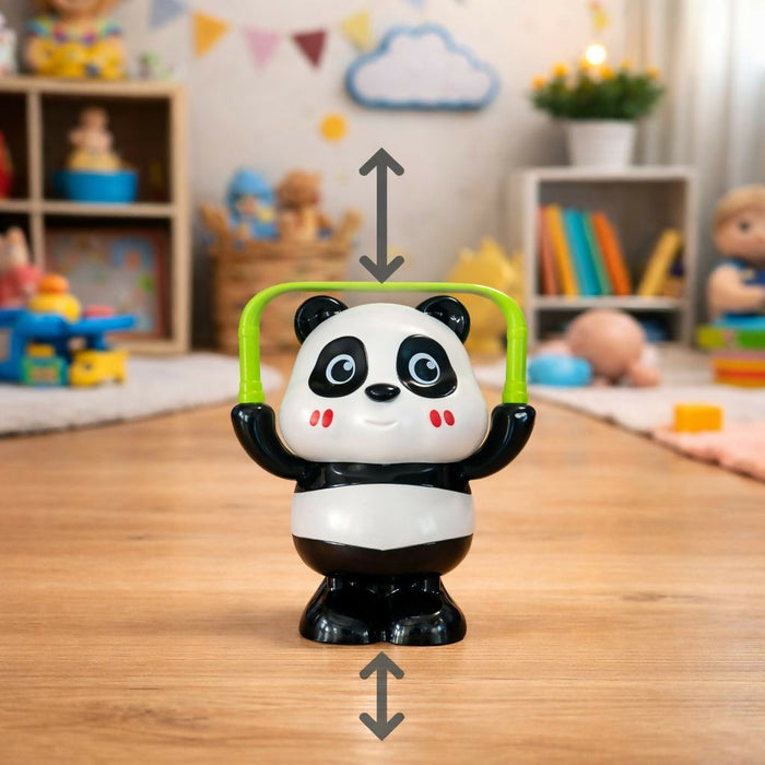 Wind-Up Jumping Panda Toy – Safe Mechanical Play for Kids